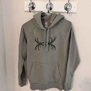 Under Armour Green Hoodie with Antler Design